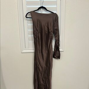 Elegant Brown Women's Dress
